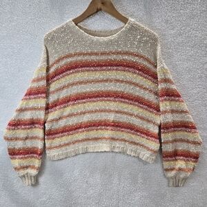 Billabong Cozy Striped Crew Neck Sweater